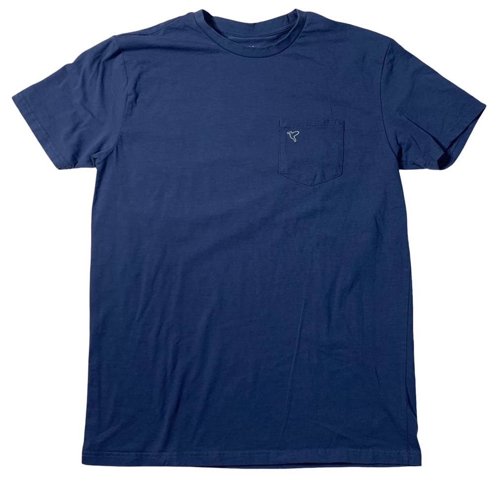 Birddogs Crew Neck Pocket T Blue Mens Size Large